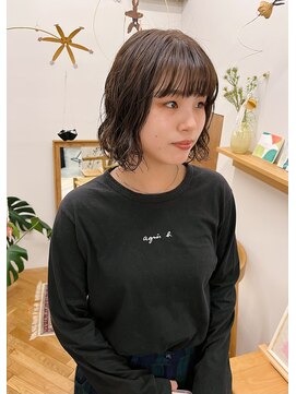 メク(meku) ボブのゆるっとウェーブパーマ＊