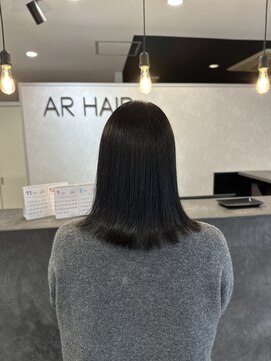アールヘアー(ar hair) 【市川諒】伸ばしかけの方必見!外はねツヤミディアム