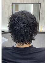 ヨシザワインク バンダイ(YOSHIZAWA Inc. BANDAI)&nbsp;新潟市/新潟/メンズパーマ/ピンパーマ/ウルフ/トレンド/黒髪