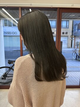 ルックアット(Look at) 【Look at】20代30代40代オリーブグレーアッシュグレーミディ