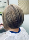 ツーブロボブ ショートボブ