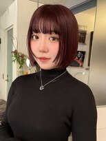トリコ 柏(tricot)&nbsp;レイヤーボブ//顔まわりレイヤー/暖色系カラー/ショートボブ