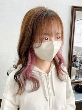 ベルヘアーデザイン 堺東(Belle hair Design) インナーカラー/イヤリングカラー/ケアブリーチ/カラー/堺東
