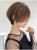 ウェーブミディアム似合わせカットメルティカラーショート/大宮