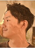 over30age/アップバング/かき上げルーズパーマ