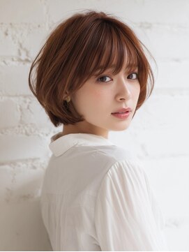 アネモネ 真美ヶ丘店(Ane mone) 大人可愛いふんわりショートボブ