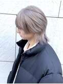 スペインカールスパイキーショートブルーブラックフェザーパーマ