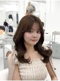 韓国ヘア/チュラルくびれへア/くびれ巻き/レイヤーカット