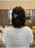 ハーフアップ