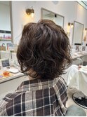 レイヤーボブパーマヘア