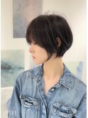 別府ショートボブ顔まわりレイヤーカット髪質改善カラー30代