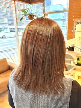 縮毛矯正＋カラー