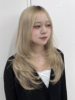 アイトーキョーエス 渋谷(AI TOKYO S) 着物ヘア/ダークアッシュ/ミディアムレイヤーカット/渋谷
