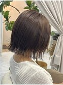 着物ヘア/大人ガーリー/ダークアッシュ/似合わせカット/伊勢崎