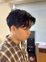 ボーイ(BOY) シャドウパーマ×センターパート