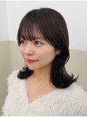 結んでも可愛い顔周りレイヤーボブ
