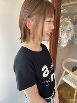 コカゲ ヘアアンドリラックス(KOKAGE hair&relax)&nbsp;切りっぱなしボブ×イヤリングカラー