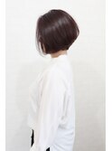 前下がりグラデーションボブ×イルミナ白髪染め