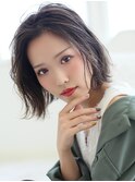 《Agu hair》ダークカラーナチュラルボブ
