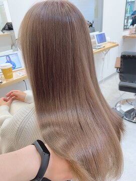 キャプチャー 海老名(capture) 【Capture 】王道ヘアカラーミルクティーベージュ