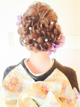 ブラウ ネイル パーティー(Blau Nail Party) 和服モコモコstyle