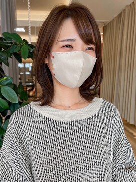 バランス ヘアーアンドアイラッシュ 野田店(balance.) ミディアムレイヤー