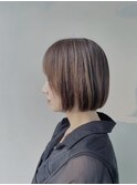 ベージュ系カラー☆モードボブ