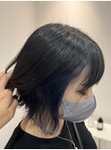 斜めバング/グレージュカラー/デザインカラー/宇都宮鶴田