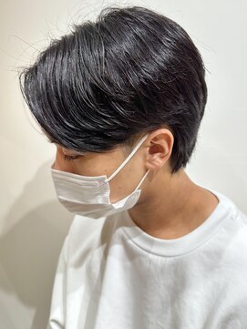 ルースト 渋谷店(ROOST) ナチュラルセンターパート×ニュアンスパーマ×ダウンパーマ