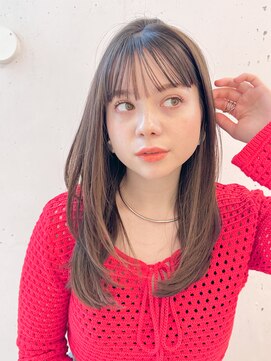 ビーチ(BEACH) フルバングレイヤーナチュラルストレート