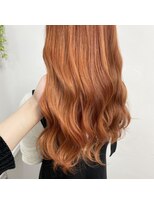 プライズ 表参道原宿店(prize)&nbsp;オレンジベージュマロンブラウン暖色系カラーブリーチ原宿