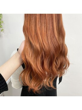 プライズ 表参道原宿店(prize) オレンジベージュマロンブラウン暖色系カラーブリーチ原宿