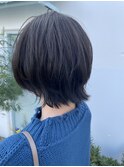 ステップボーンカット/アッシュブラック/アッシュブラウン