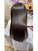 20代30代40代シースルーバングヘア×ショコラアッシュ