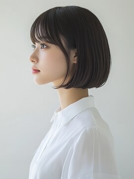 ヘアメイク ミチ 富田店(HAIRMAKE MICHI) 【MICHI 富田店　杉本 郁美】 ショートボブ 20代 ダークアッシュ