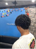 波巻きパーマ