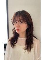 アム(amu)&nbsp;ロングパーマ/パーマ/ウルフパーマ/透明感カラー