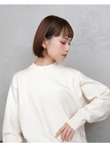 【La fith】切りっぱなしボブ×グレーベージュ