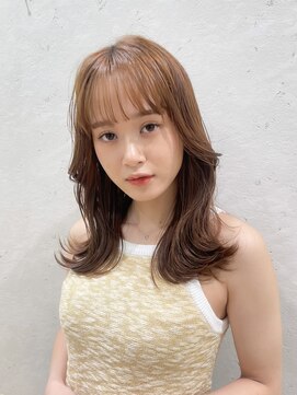 ロンドプランタン 恵比寿(Lond Printemps) ワイドバングイメチェン美髪外ハネボブ+レイヤーカット韓国