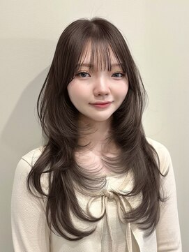 アンカーバイナチュラル(anchor by natural) 韓国風/レイヤー/小顔/前髪カット/髪質改善/グレージュ/透明感