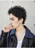 渋谷スパイキーパーマスパイキーショートパーマ刈り上げショート