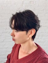 アノ(Ano.)&nbsp;大分ニュアンスパーマセンターパートフェザーパーマ毛流れパーマ