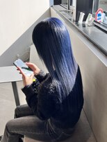 ロカリタ キョウト 河原町三条店(ROCAReTA kyoto)&nbsp;ブリーチ履歴有：ブルー