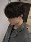 センターパート【フェザーパーマ】