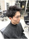 スパイキーショートツイストパーマ
