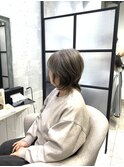 白髪ぼかし/白髪改善カラー/ショート/透明感カラー/脱白髪染め