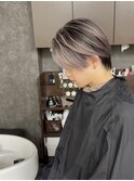 ハイライトカラーミルクティーベージュケアブリーチダブルカラー