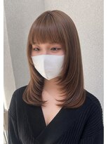 ヴィヒタ 川越 本川越(VIHTA.) レイヤーカットブリーチダブルカラーミルクティーベージュ川越