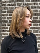 キーゴ 博多(KY-GO.) ミディアム 顔まわりレイヤー