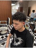 リバースセンターパートニュアンスパーマニュアンスウルフダウR